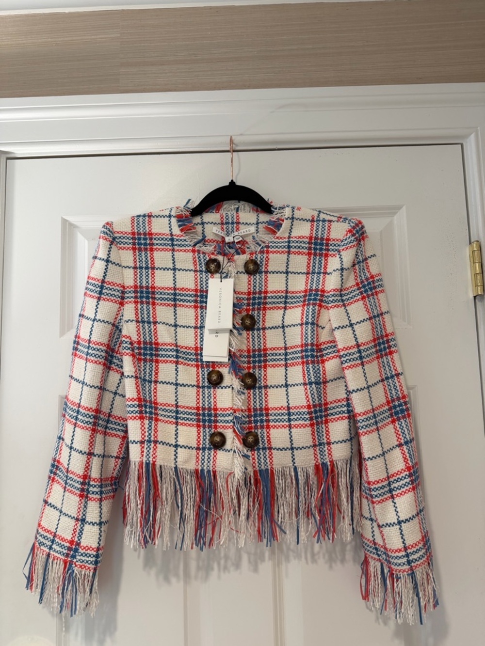 NWT Veronica Beard Marlton Fringe Tweed Jacket - Picture 5 of 10